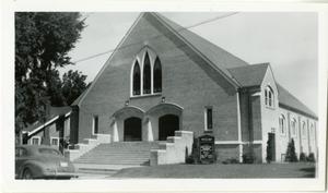 Primary view of object titled '[Photograph of Fayetteville Church]'.