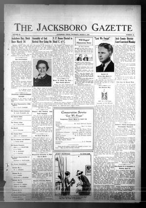 Primary view of object titled 'The Jacksboro Gazette (Jacksboro, Tex.), Vol. 62, No. 40, Ed. 1 Thursday, March 5, 1942'.