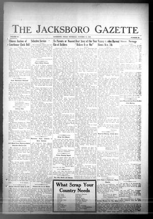 Primary view of object titled 'The Jacksboro Gazette (Jacksboro, Tex.), Vol. 63, No. 20, Ed. 1 Thursday, October 15, 1942'.