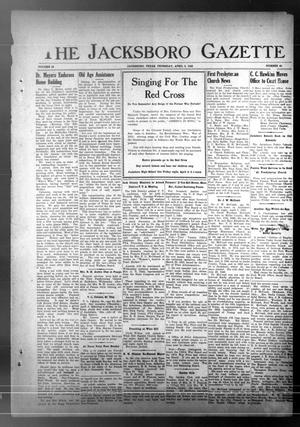 Primary view of object titled 'The Jacksboro Gazette (Jacksboro, Tex.), Vol. 63, No. 45, Ed. 1 Thursday, April 8, 1943'.