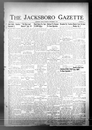 Primary view of object titled 'The Jacksboro Gazette (Jacksboro, Tex.), Vol. 63, No. 14, Ed. 1 Thursday, September 3, 1942'.