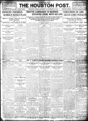 Primary view of object titled 'The Houston Post. (Houston, Tex.), Vol. 27, Ed. 1 Saturday, November 25, 1911'.