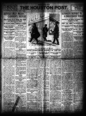Primary view of object titled 'The Houston Post. (Houston, Tex.), Vol. 24, Ed. 1 Friday, March 12, 1909'.