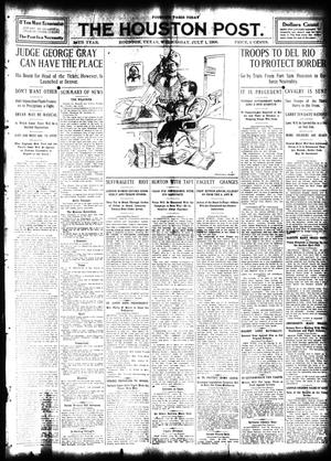 Primary view of object titled 'The Houston Post. (Houston, Tex.), Vol. 24, Ed. 1 Wednesday, July 1, 1908'.