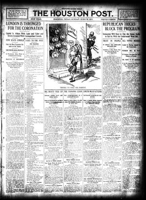 Primary view of object titled 'The Houston Post. (Houston, Tex.), Vol. 27, Ed. 1 Sunday, June 18, 1911'.
