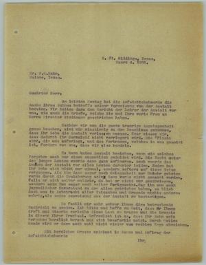 Primary view of object titled '[Letter from R. Osthoff to O.G. Hahn, March 4, 1931]'.