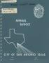 Book: San Antonio Annual Budget: 1968