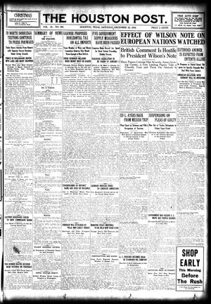Primary view of object titled 'The Houston Post. (Houston, Tex.), Vol. 31, No. 263, Ed. 1 Saturday, December 23, 1916'.