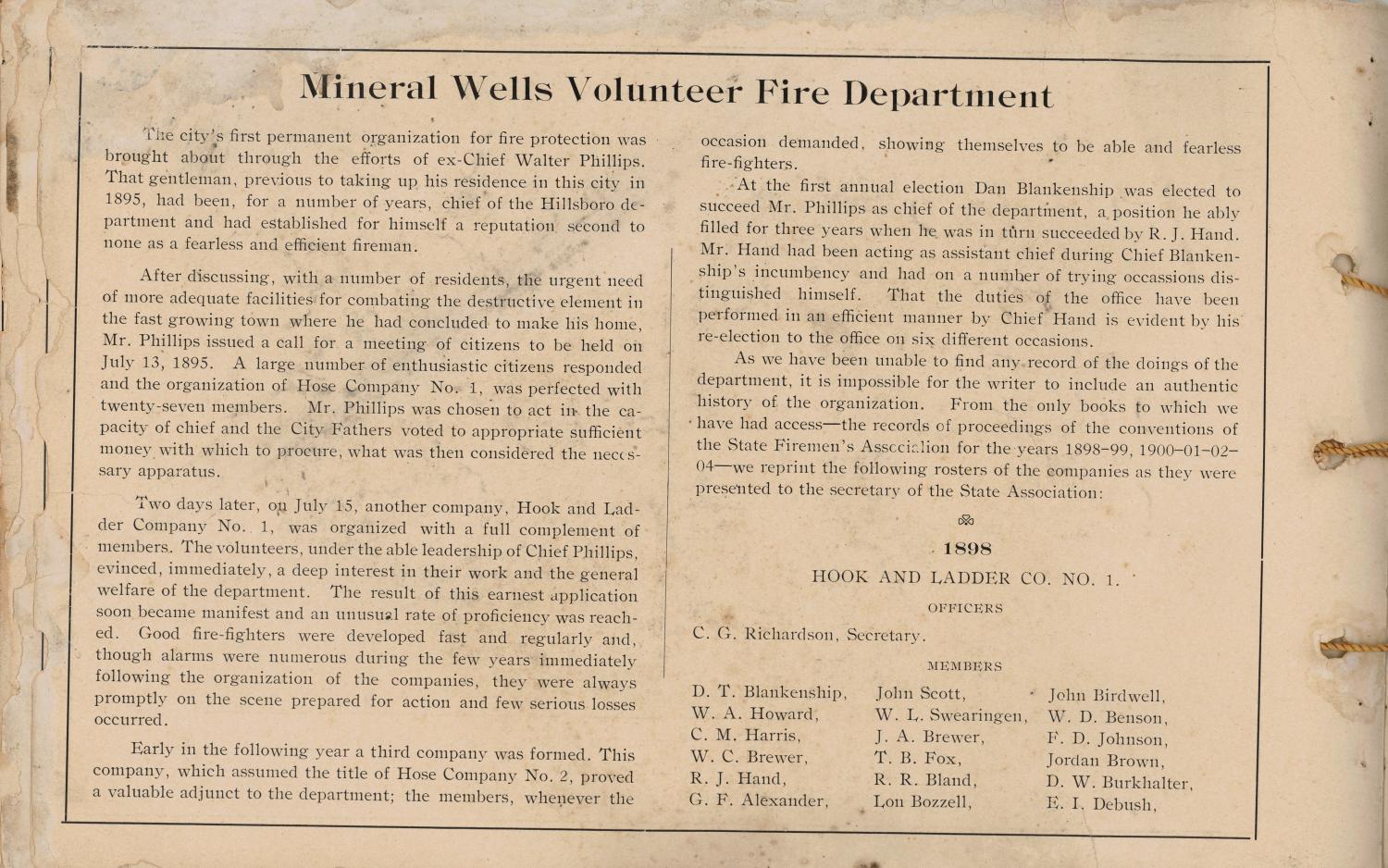 Mineral Wells Volunteer Fire Department (Souvenir)
                                                
                                                    [Sequence #]: 41 of 47
                                                