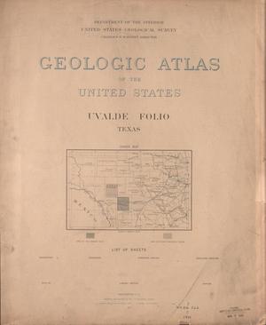 Primary view of object titled 'Geologic Atlas of the United States: Uvalde Folio, Texas'.