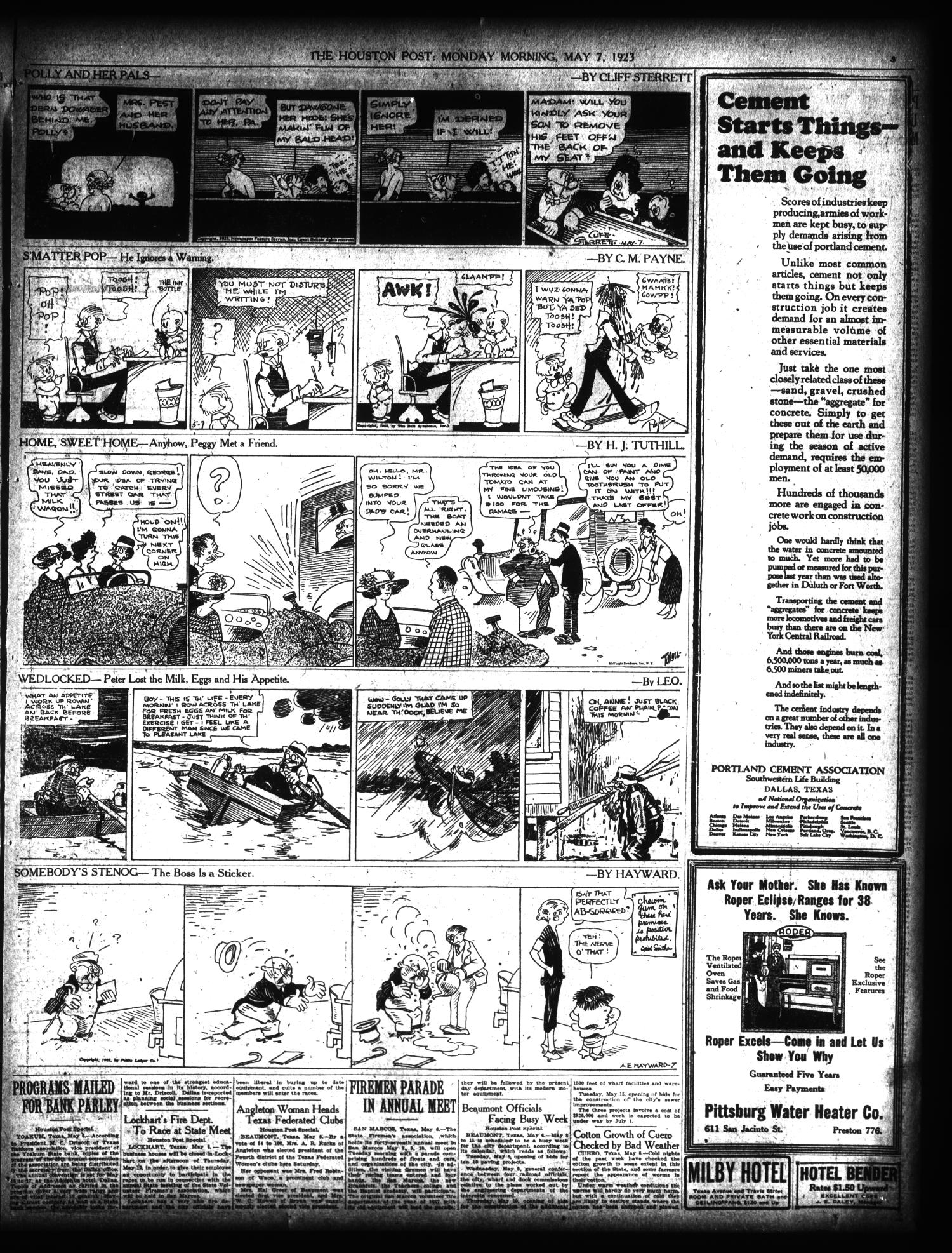 The Houston Post. (Houston, Tex.), Vol. 39, No. 33, Ed. 1 Monday, May 7, 1923
                                                
                                                    [Sequence #]: 3 of 14
                                                