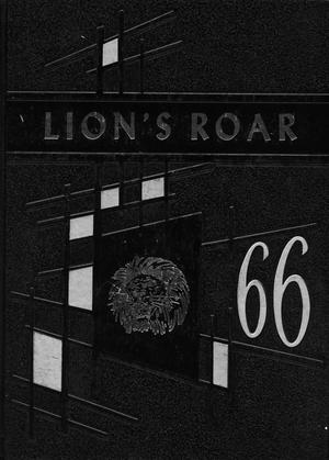 Primary view of object titled 'Lion's Roar, Yearbook of the North Texas Junior High School, 1966'.