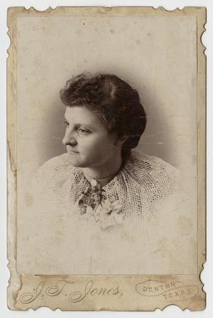 Primary view of object titled '[Portrait of Josie V. Fisher Bell]'.