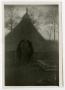 Photograph: [Photograph of Maurice Glover in Tent Doorway]