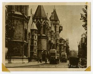 Primary view of object titled '[Postcard of London Law Courts]'.