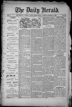 Primary view of object titled 'The Daily Herald (Brownsville, Tex.), Vol. 1, No. 137, Ed. 1, Friday, December 9, 1892'.