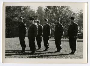 Primary view of object titled '[Photograph of Officers in a Field]'.