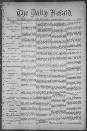 Primary view of object titled 'The Daily Herald (Brownsville, Tex.), Vol. 1, No. 197, Ed. 1, Friday, February 17, 1893'.