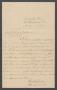 Letter: [Letter from B.M. Burke to Lizzie Johnson, dates August 8, 1877]