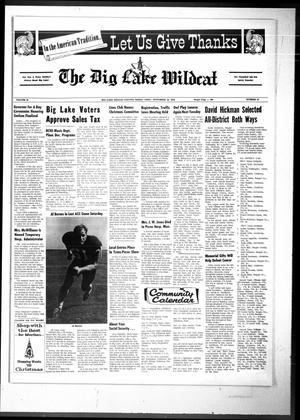 Primary view of object titled 'The Big Lake Wildcat (Big Lake, Tex.), Vol. 46, No. 47, Ed. 1 Thursday, November 25, 1971'.