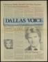 Primary view of Dallas Voice (Dallas, Tex.), Vol. 1, No. 47, Ed. 1 Friday, March 29, 1985