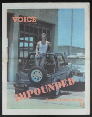 Primary view of object titled 'Dallas Voice (Dallas, Tex.), Vol. 4, No. 7, Ed. 1 Friday, June 19, 1987'.