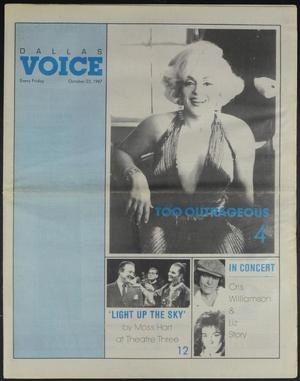 Primary view of object titled 'Dallas Voice (Dallas, Tex.), Vol. 4, No. 25, Ed. 1 Friday, October 23, 1987'.