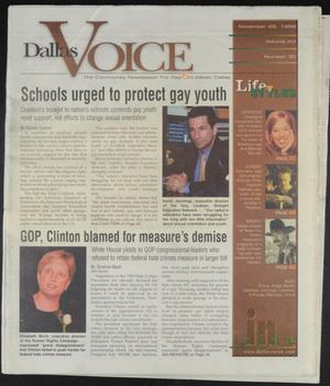 Primary view of object titled 'Dallas Voice (Dallas, Tex.), Vol. 16, No. 30, Ed. 1 Friday, November 26, 1999'.