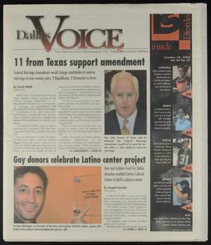 Primary view of object titled 'Dallas Voice (Dallas, Tex.), Vol. 20, No. 27, Ed. 1 Friday, October 24, 2003'.