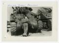 Photograph: [Photograph of William "Fuzzy" Raulston and Tank]