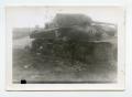 Photograph: [Photograph of Destroyed Tank]