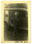 Photograph: [Photograph of Soldier and Ambulance]