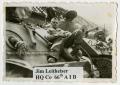 Thumbnail image of item number 1 in: '[Jim Leitheiser on His Tank]'.