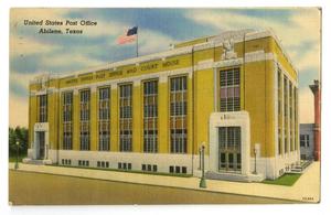Primary view of object titled '[Postcard of Abilene, Texas Post Office and Court House]'.