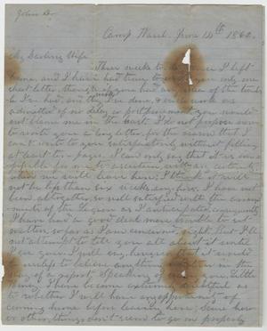 Primary view of object titled '[Letter from L. D. Bradley to Minnie Bradley - June 14, 1862]'.