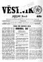 Newspaper: Věstník (West, Tex.), Vol. 62, No. 20, Ed. 1 Wednesday, May 22, 1974
