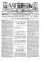 Newspaper: Věstník (West, Tex.), Vol. 25, No. 41, Ed. 1 Wednesday, October 13, 1…