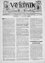 Newspaper: Věstník (West, Tex.), Vol. 24, No. 56, Ed. 1 Wednesday, December 2, 1…
