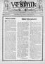 Newspaper: Věstník (West, Tex.), Vol. 33, No. 51, Ed. 1 Wednesday, December 19, …