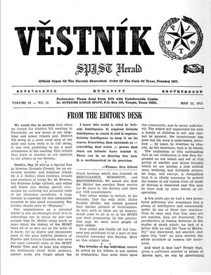 Primary view of object titled 'Věstník (West, Tex.), Vol. 61, No. 21, Ed. 1 Wednesday, May 23, 1973'.