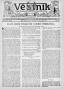 Newspaper: Věstník (West, Tex.), Vol. 28, No. 34, Ed. 1 Wednesday, August 21, 19…