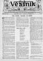 Newspaper: Věstník (West, Tex.), Vol. 30, No. 37, Ed. 1 Wednesday, September 16,…