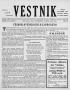 Newspaper: Věstník (West, Tex.), Vol. 37, No. 2, Ed. 1 Wednesday, January 12, 19…