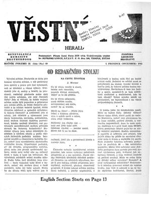 Primary view of object titled 'Věstník (West, Tex.), Vol. 51, No. 49, Ed. 1 Wednesday, December 4, 1963'.