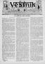 Newspaper: Věstník (West, Tex.), Vol. 23, No. 2, Ed. 1 Wednesday, November 21, 1…