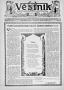 Newspaper: Věstník (West, Tex.), Vol. 24, No. 59, Ed. 1 Wednesday, December 23, …