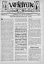 Newspaper: Věstník (West, Tex.), Vol. 25, No. 36, Ed. 1 Wednesday, September 8, …