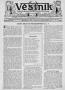 Newspaper: Věstník (West, Tex.), Vol. 24, No. 7, Ed. 1 Wednesday, December 25, 1…