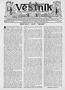 Newspaper: Věstník (West, Tex.), Vol. 28, No. 14, Ed. 1 Wednesday, April 3, 1940