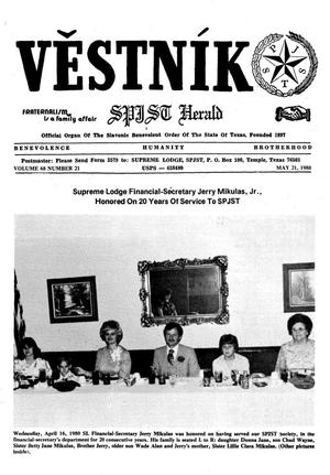 Primary view of object titled 'Věstník (West, Tex.), Vol. 68, No. 21, Ed. 1 Wednesday, May 21, 1980'.